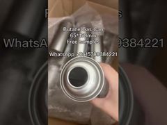 0,23 mm zwężana puszka gazowa do kasety, na zewnątrz, butan, 65*165mm